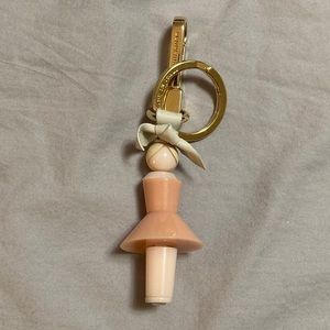 BURBERRY Pink Dancer Bag Charm